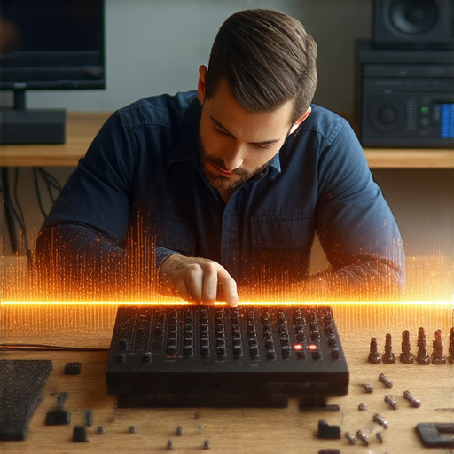 無線音響維修專業服務，技術人員檢查故障設備，重啟音樂享受，讓音樂重現新生，解決音響問題，提升音質體驗，讓你的生活充滿音樂。