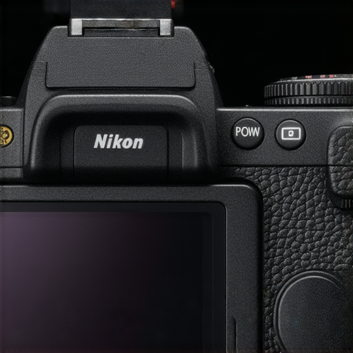 Nikon Vlog 相機特寫，展示功能按鈕和設置，介紹小技巧提升影片品質，旁邊有維修專業服務的資訊，讓攝影愛好者了解如何最佳化拍攝效果。