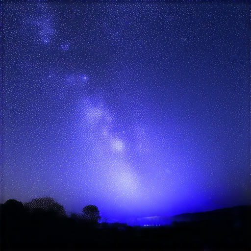 戶外投影機在星空下投影的場景，展示專業維修技術升級的過程，強調提升觀看體驗的魅力，吸引觀眾探索戶外投影的樂趣。