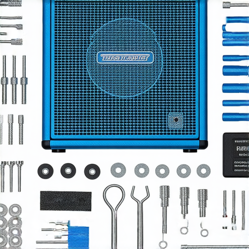 破解新在線擴音器的秘密，維修技巧與專業服務介紹的圖片，展示擴音器零件與維修工具，幫助用戶提升維修技能，學習保養擴音器。