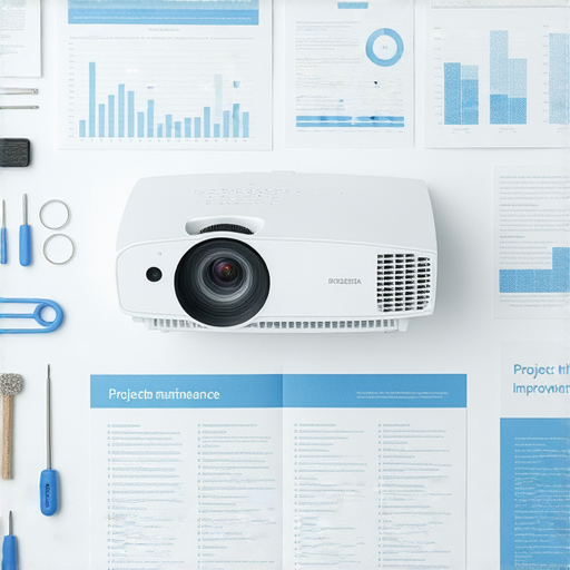 投影機使用小秘訣分享圖片，展示如何延長投影機使用壽命以及專業維修服務，幫助用戶提升設備效能，確保最佳觀影體驗和長久使用。
