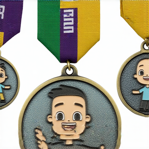 「訂製獨特卡通獎牌，讓您的獎項更具魅力！立即探索我們的印刷服務！」