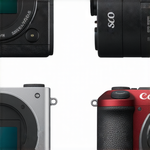 Sony與Canon數碼相機的比較圖，展示兩款相機的設計與功能，幫助消費者決定哪款產品更值得投資，並介紹專業維修服務的選擇。