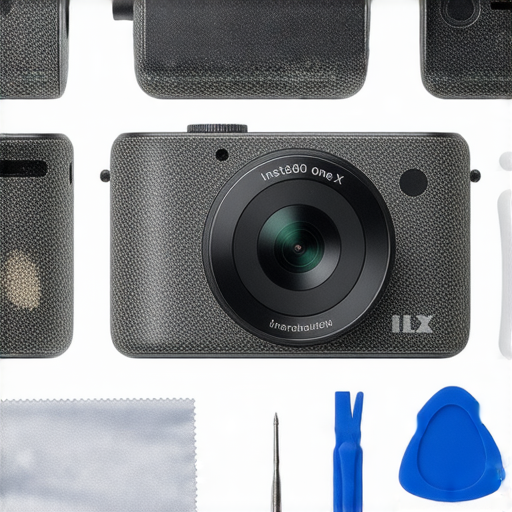 為何 Insta360 One X 需要專業維修的圖片，展示了損壞的相機部件，強調了維修的重要性和專業服務，幫助用戶了解維修過程中的驚人秘密。