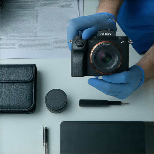 Sony 相機 IMEI 解析服務的專業維修工作人員正檢查相機故障，揭示相機隱藏的秘密，提供詳細資訊和解決方案，幫助用戶維護和修復 Sony 相機。