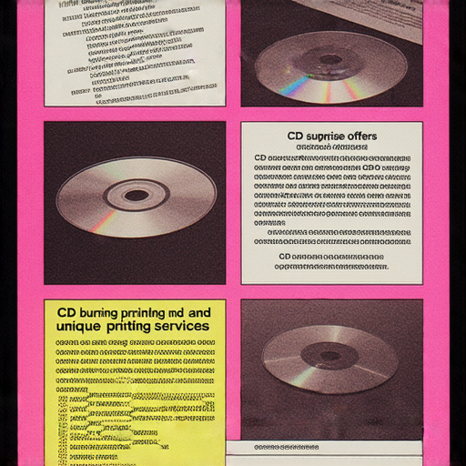 驚喜！讓我們為你燒錄專業光碟，還提供獨特印刷服務，立刻行動吧！