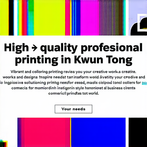 「印刷觀塘新風潮：探索我們專業印刷服務，翻轉您的創意世界！」