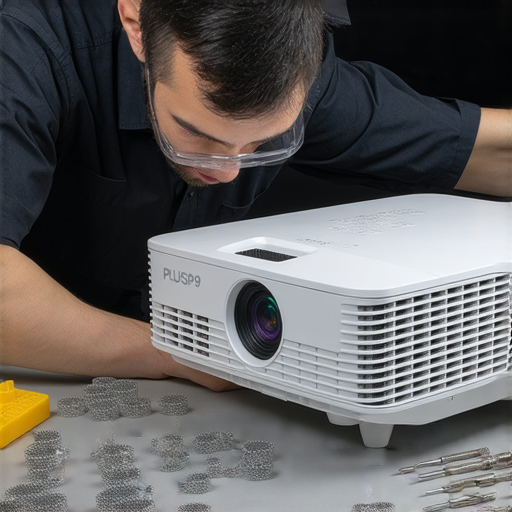 破解無線投影PLUSP9的維修專家正在示範如何修復設備，以恢復最佳性能的過程，提供實用技巧和步驟，幫助用戶提升投影體驗。