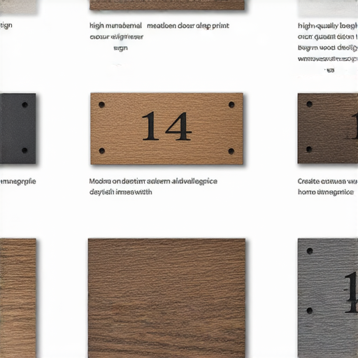 打造獨一無二的門牌設計！立即探索我們的專業印刷服務，讓您的家庭更具個性！