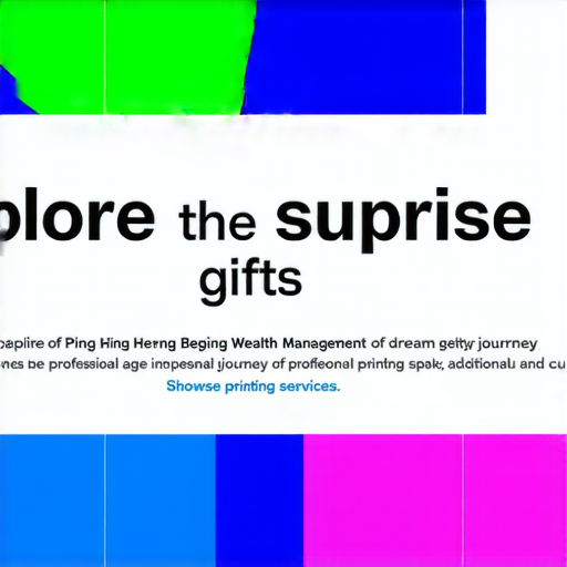 「探索品恒生優越理財等驚喜贈品！了解我們的印刷服務，一同開啟夢想之旅！」