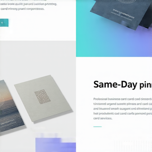 「急件名片印刷、即日卡片印刷，立即體驗專業服務！」