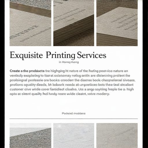 「探索香港精緻印刷服務，明信片到精裝書，滿足您的所有需求！」