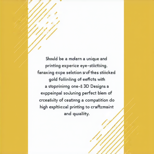 「探索獨特印刷體驗：少量貼紙、燙金、立體設計，一站搞定！」