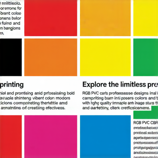 「探索色彩印刷的無限可能！立即了解我們的專業 RGB、PVC 卡片及海報印刷服務！」