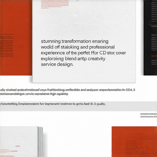 「揭開印刷世界的秘密：從 CD 封面到迷人封面設計，一站式專業服務等你來探索！」