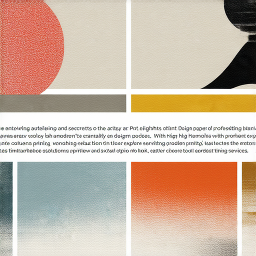 「揭開印刷藝術的秘密！探索我們的專業服務，讓您的創意躍然紙上！」