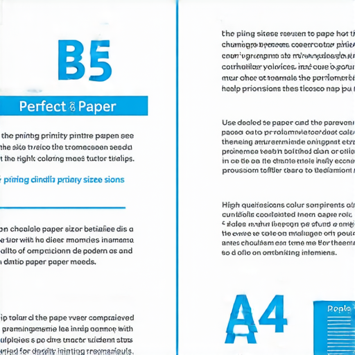 B5與A4紙張尺寸比較圖，展示兩種尺寸的印刷需求，並強調我們的專業印刷服務，幫助用戶選擇適合的紙張尺寸，以滿足各種印刷需求。