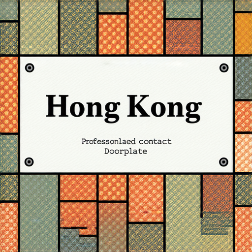 「魅力十足的香港門牌設計，發掘專屬你的獨特風格，立即聯繫我們了解專業印刷服務！」