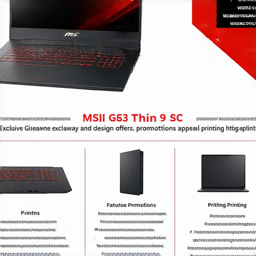 「搶先了解！MSI GF63 Thin 9SC等品牌專屬贈品，印刷專業服務驚喜揭曉！」