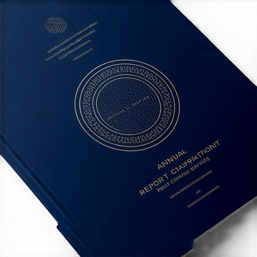 探索年報設計魅力與專業印刷服務的圖片，展示精美的年報封面以及印刷質感，吸引讀者點擊了解更多服務與創意設計的資訊。