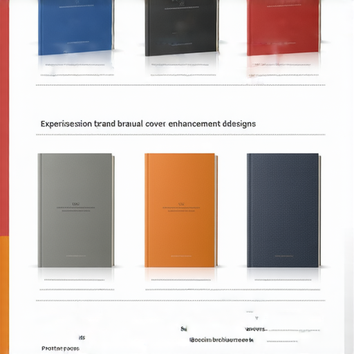 品牌形象提升的探索手冊展示，包含多款精美手冊套設計，顯示如何選擇適合的手冊套以增強品牌吸引力和專業感，背景清晰，色彩鮮明。
