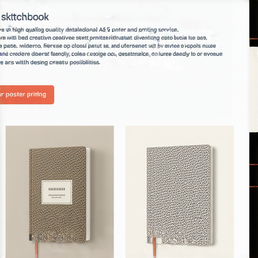 「探索無限創意！立即定製您的專屬A5畫簿與海報印刷服務！」