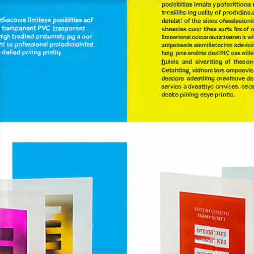 發現透明PVC膠板的無限可能，展示各種印刷產品的範例，強調我們的專業印刷服務，讓客戶感受創意與品質的結合，適合廣告和裝飾用途。