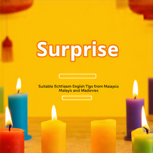「驚喜學英文：從香燭到驚訝，揭開馬來西亞與馬爾代夫的英語秘密！」