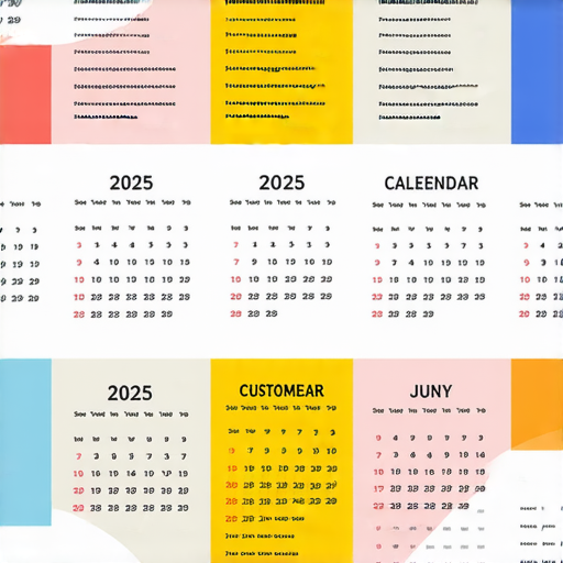 「探索2025年全新英文年曆咭，定制專屬印刷服務，立即了解吧！」