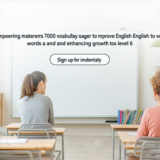 「掌握7000單字，提升英文6級！立即報名體驗專業一對一教學！」