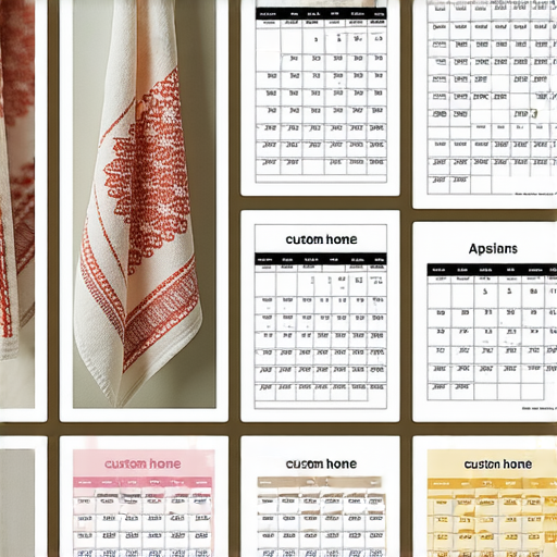 「創意印刷毛巾與月曆，探索定制專屬的獨特風格！」