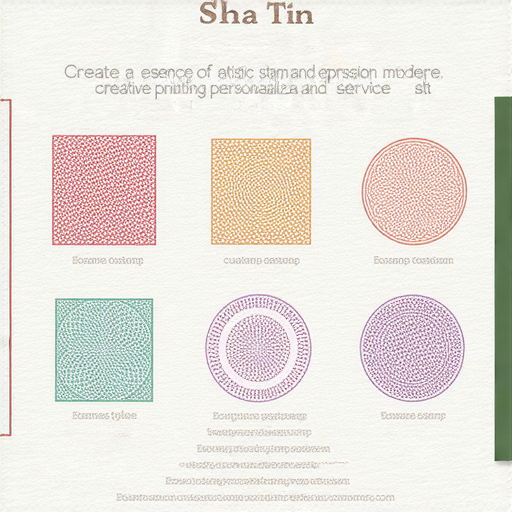 打造專屬印章，展示創意的沙田印刷服務，圖中展示各式印章設計，色彩鮮艷，質感細緻，為顧客提供多樣化選擇，助您創意展翅高飛。