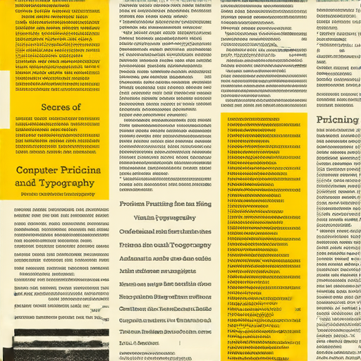電腦界字價錢秘密的揭示圖，展示專業印刷服務，提升設計魅力，吸引目光的精美字體樣式，展示不同價位的設計選擇，兼具創意與實用性。