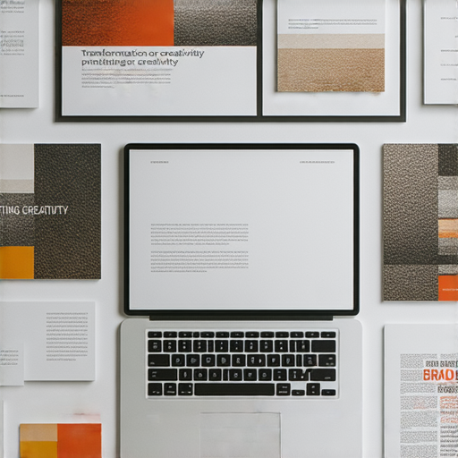 探索專業印刷服務的圖片，展現多樣印刷品，強調如何轉化創意及提升品牌形象，吸引客戶關注及了解印刷解決方案。