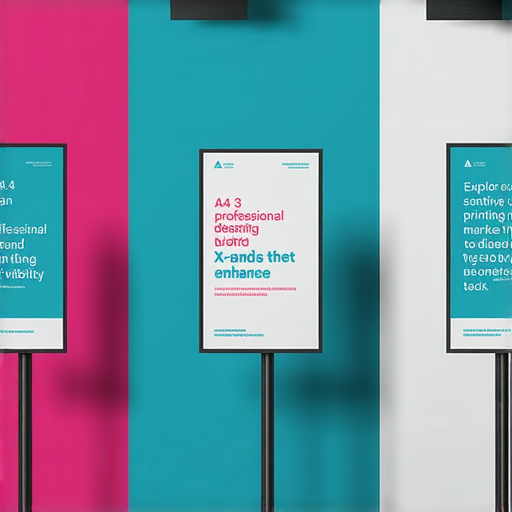 「探索獨特展示架：A4、A3及X型展架，提升您的品牌形象！立刻了解更多專業印刷服務！」