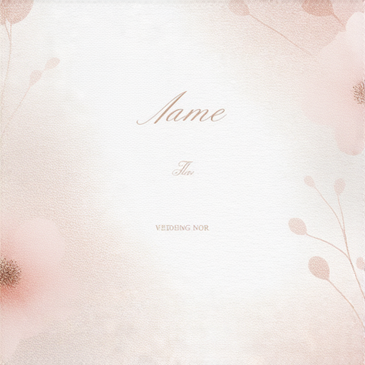 夢幻婚禮必備的定制名牌印刷服務展示，專業品質與獨特設計相結合，讓每個細節都提升婚禮的特別感，為新人打造難忘的回憶。