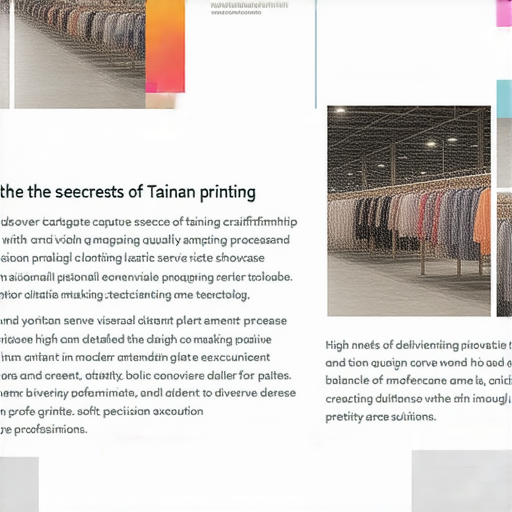 「發現台南印刷的秘密！衣服、制版到便利店印刷，讓專業服務驚艷您的需求！」