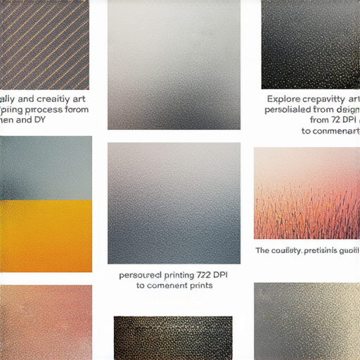 「探索獨特印刷藝術：72 DPI 到紀念印刷，打造您的專屬 DIY 夢想！」
