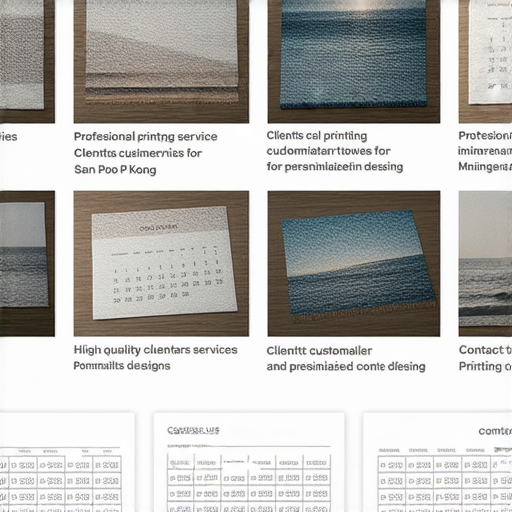 「探索新蒲崗專業印刷服務，打造獨特日曆與自作タオル，立即聯繫我們！」