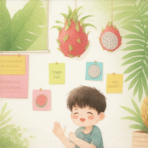 「探索火龍果的秘密！想學好英文，來我們一對一外籍老師課程！」