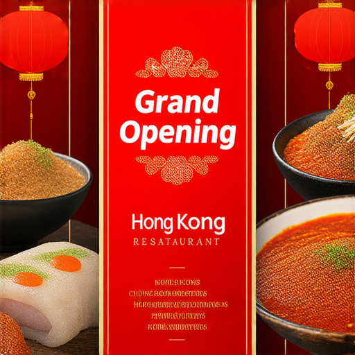 「開張必備！探索香港餐廳專屬的精美橫幅印刷，打造引人注目的開幕盛典！」