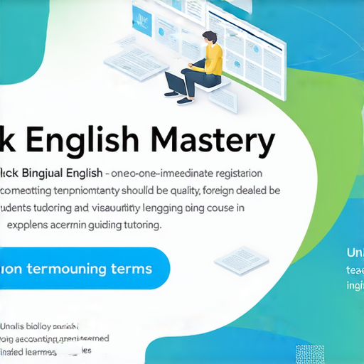 Unlock English Mastery: 雙語會計術語一對一教學，讓外籍老師帶你深入探索！立即報名！