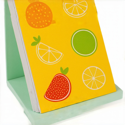 「獨特桌面便條紙與水果設計，立即探索創意印刷服務！」