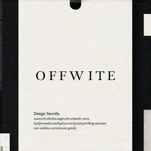 「探索Off White衣服吊牌的設計秘訣！立即聯繫我們，打造您的專屬印刷服務！」