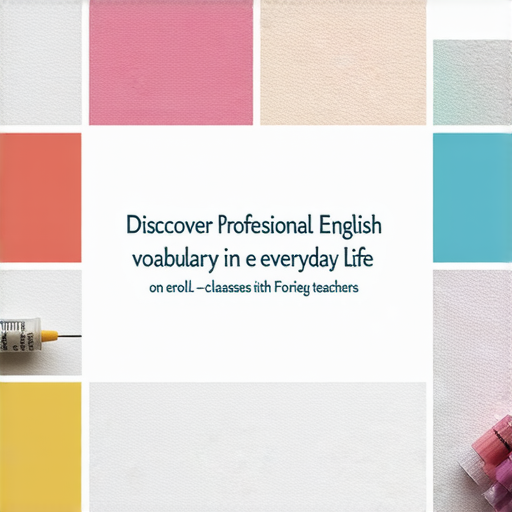 「打底衣物到疫苗！發現生活中這些英文詞彙，立即報名我們的外籍老師一對一教學！」