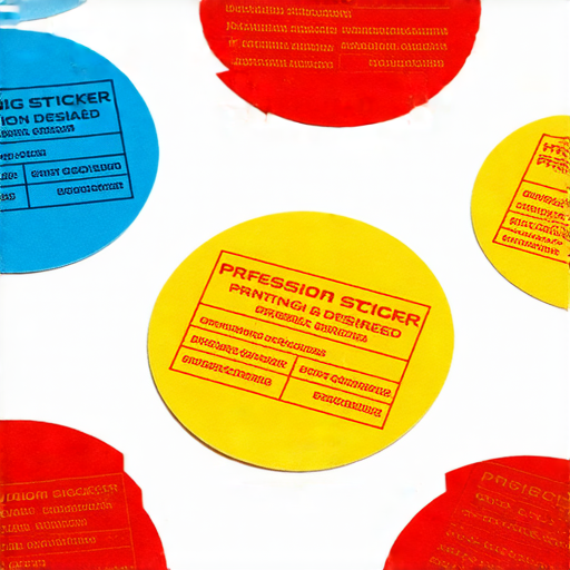 「圓形貼紙印刷：讓您的創意脫穎而出，立即探索專業服務！」