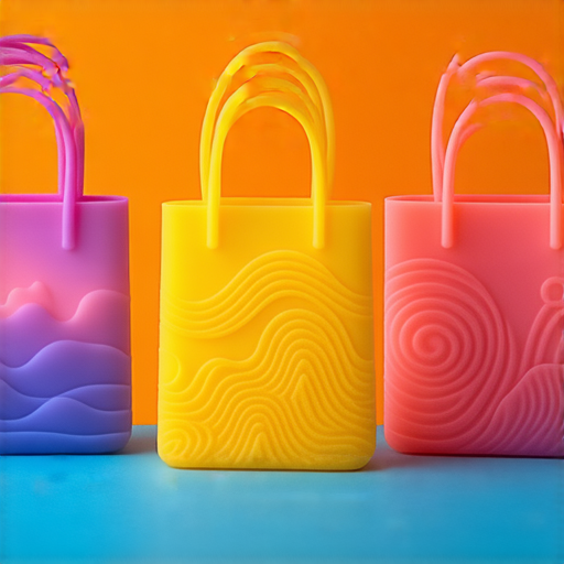 硅膠袋顯示創意設計與印刷專業服務，鮮豔顏色和獨特圖案令人驚嘆，展示手工藝和品質，適合各種用途，讓您輕鬆發現創意的無限可能。