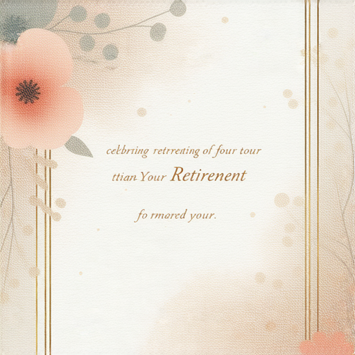 探索專屬印刷賀卡，恭賀退休人士榮休，賀卡上裝飾著祝福語與美麗圖案，傳達對他們貢獻的感謝與祝福。