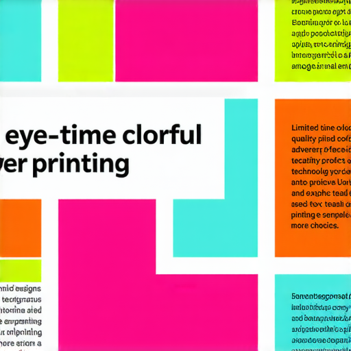 「限時優惠！大量彩色單張印刷，探索更多創意設計服務！」