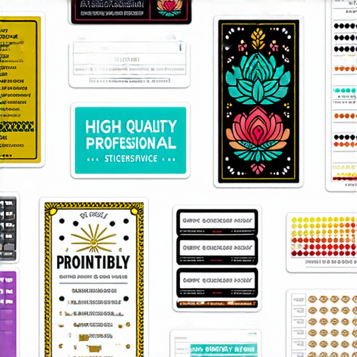 即日印貼紙服務圖片，展示專業品質的貼紙樣本，彰顯高質感與多樣化設計，吸引客戶探索更多印刷服務選擇，滿足各式需求。